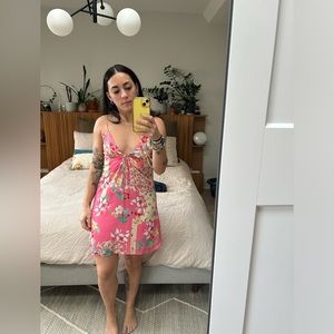 Pink mini summer Zara dress